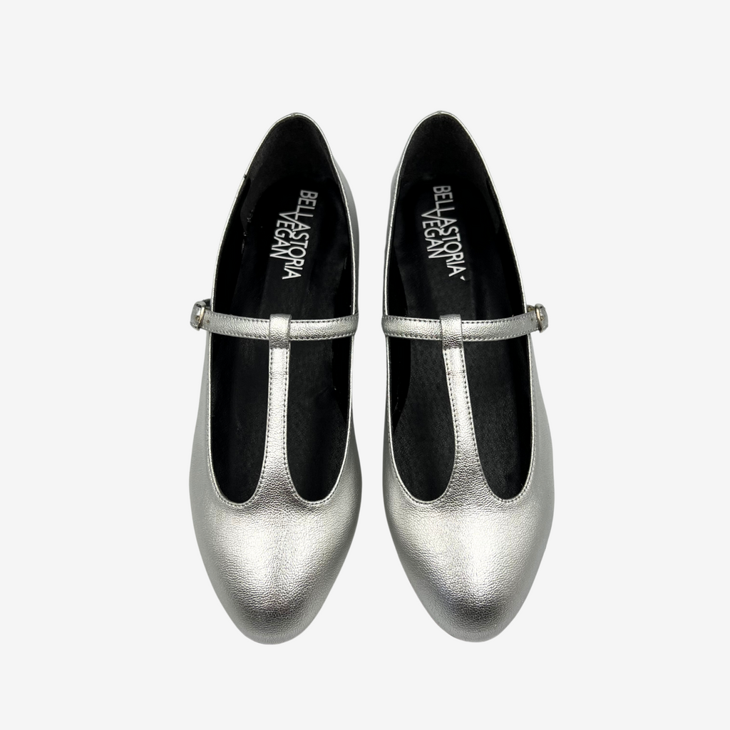 VANITY ballerina Mary Jane - Ohoskin - Silver