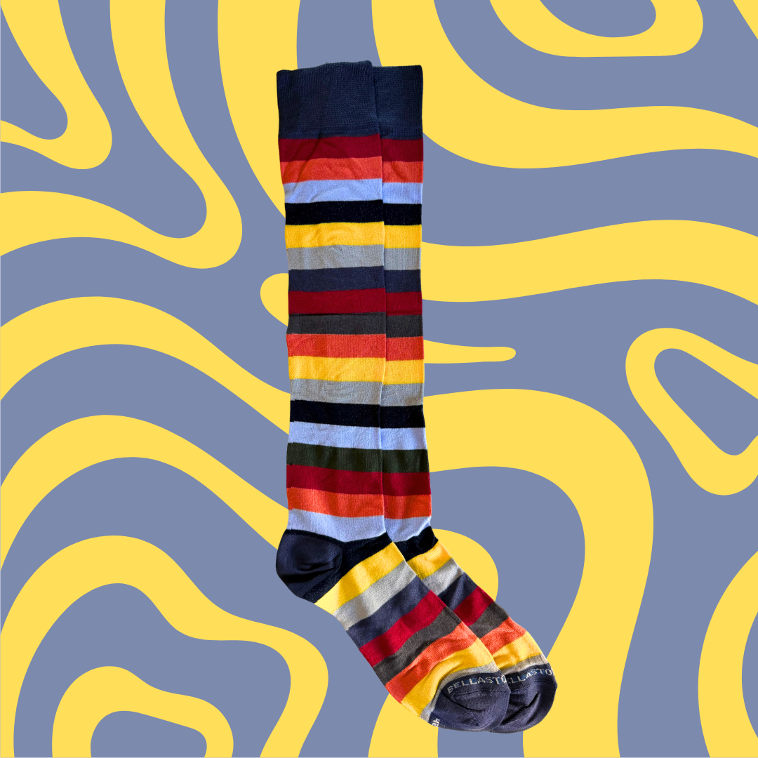 Calze lunghe in Bambù - FASCE MULTICOLOR