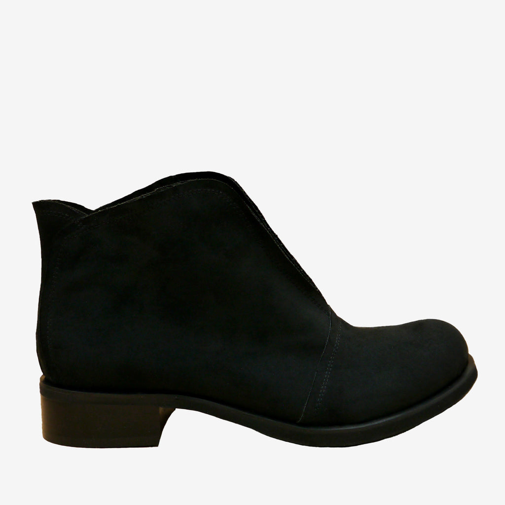 ALICE stivaletto - scamosciato nero - Veganshoes
