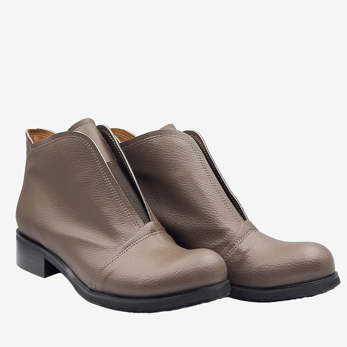 ALICE – Stivaletto Vegan in Pelle di Arancia Marrone