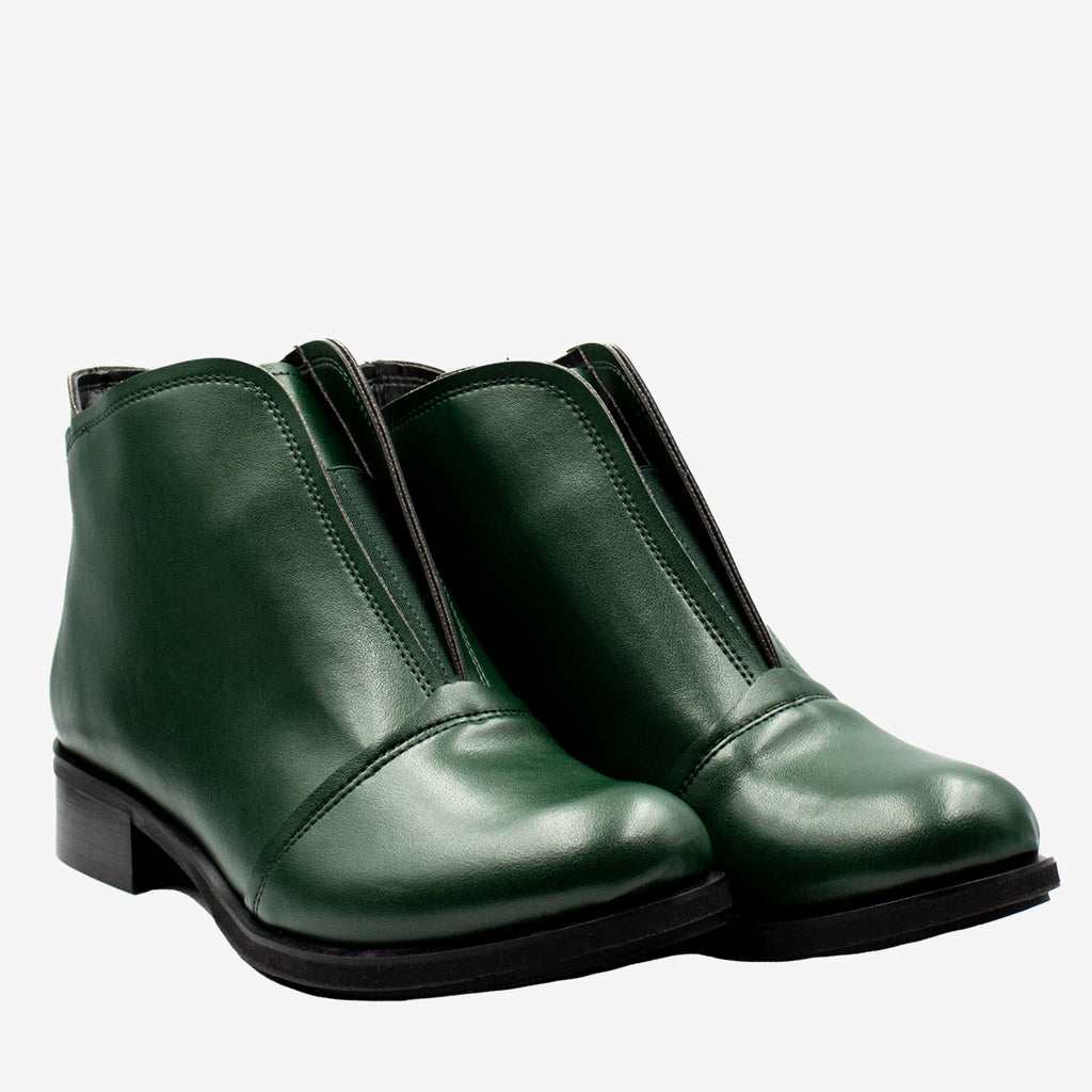 ALICE – Stivaletto Vegan Verde in UPPEAL® (Pelle di Mela)