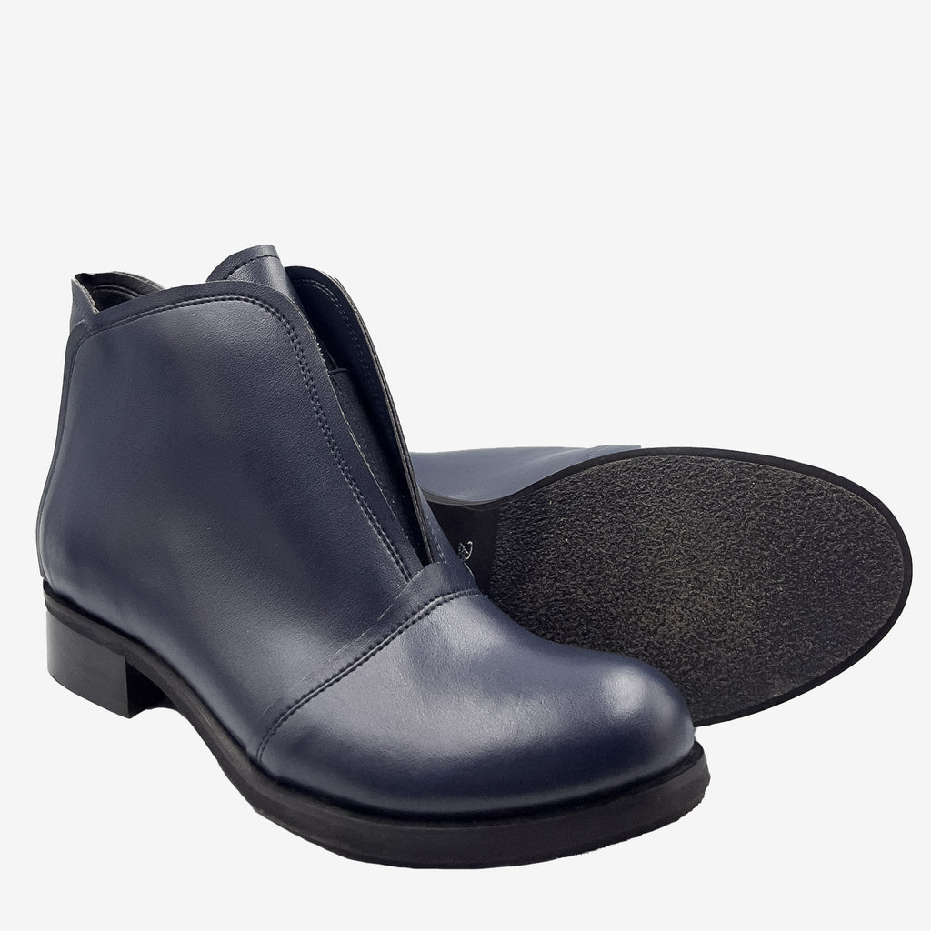 ALICE – Stivaletto Vegan Blu in UPPEAL® (Pelle di Mela)
