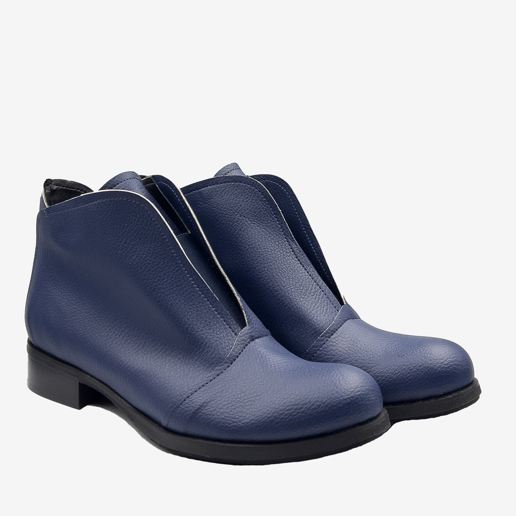 ALICE – Stivaletto Vegan in Pelle di Arancia Blu