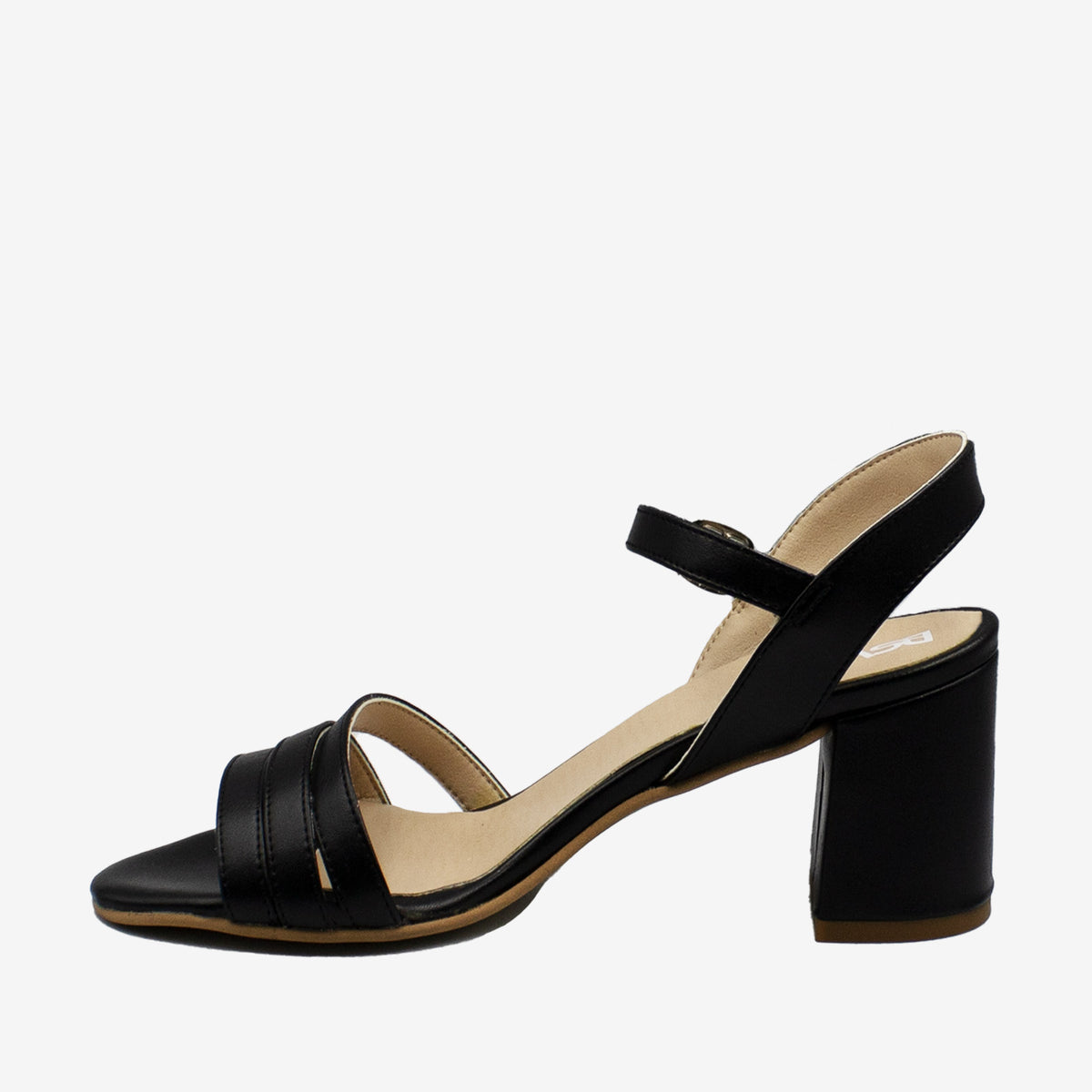 BETH sandalo con tacco - APPLESKIN - Nero - veganshoes