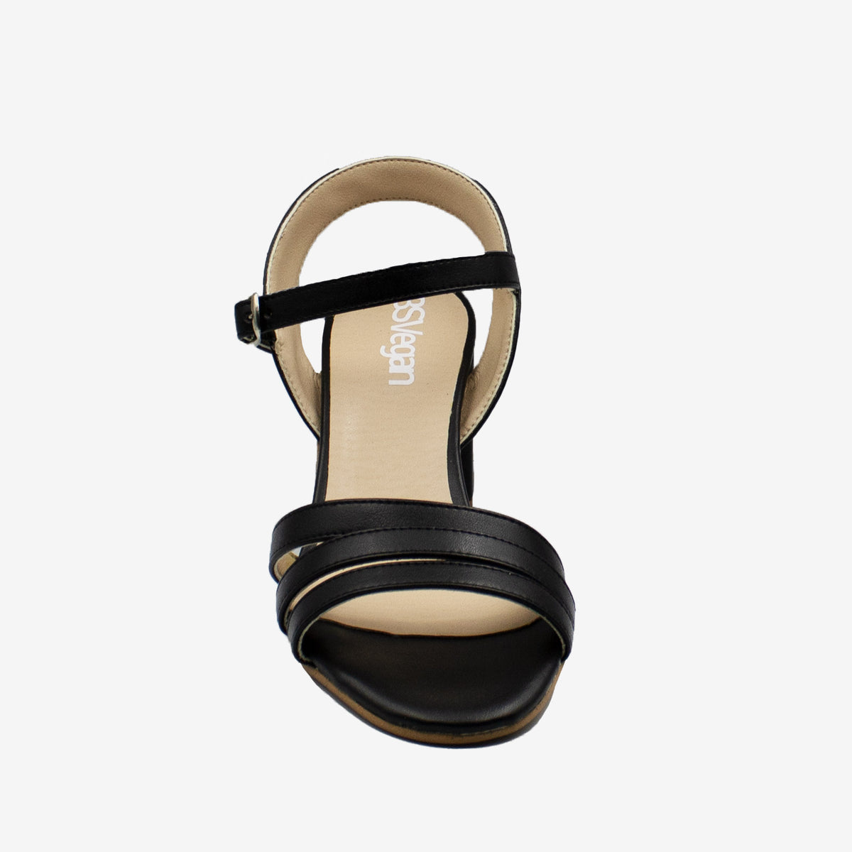 BETH sandalo con tacco - APPLESKIN - Nero - veganshoes