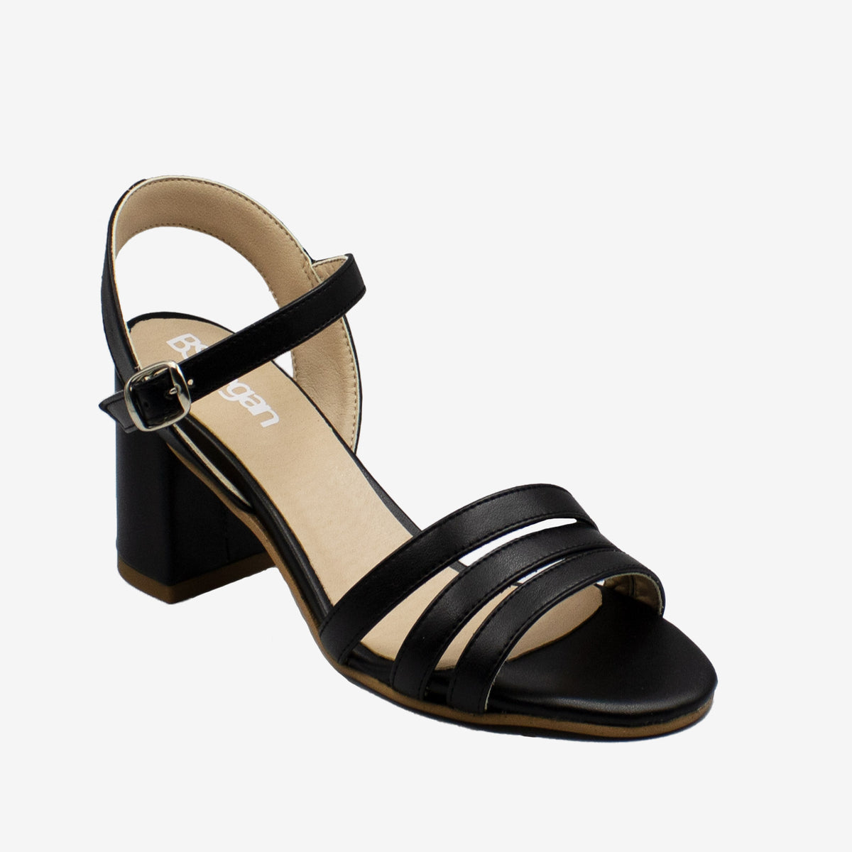 BETH sandalo con tacco - APPLESKIN - Nero - veganshoes