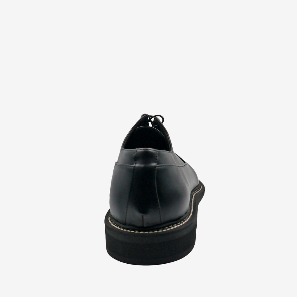 BOSS francesina Oxford - Pelle Mela Nera - veganshoes