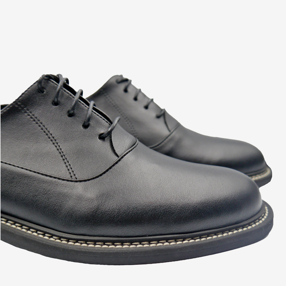BOSS francesina Oxford - Pelle Mela Nera - veganshoes