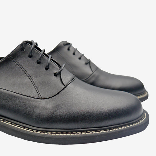 BOSS francesina Oxford - Pelle Mela Nera - veganshoes