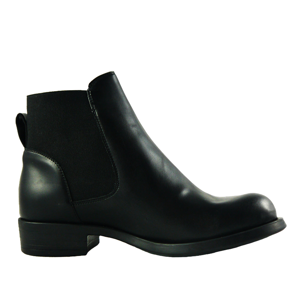 CLARA stivaletto chelsea microfibra nera impermeabile - veganshoes