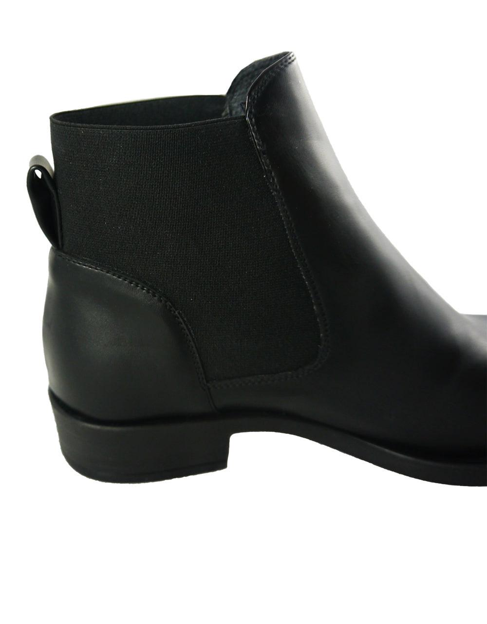 CLARA stivaletto chelsea microfibra nera impermeabile - veganshoes