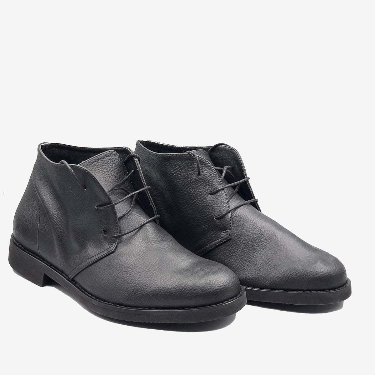 RYAN – Desert Boot Vegan Nera in Ohoskin® (Pelle di Arancia)