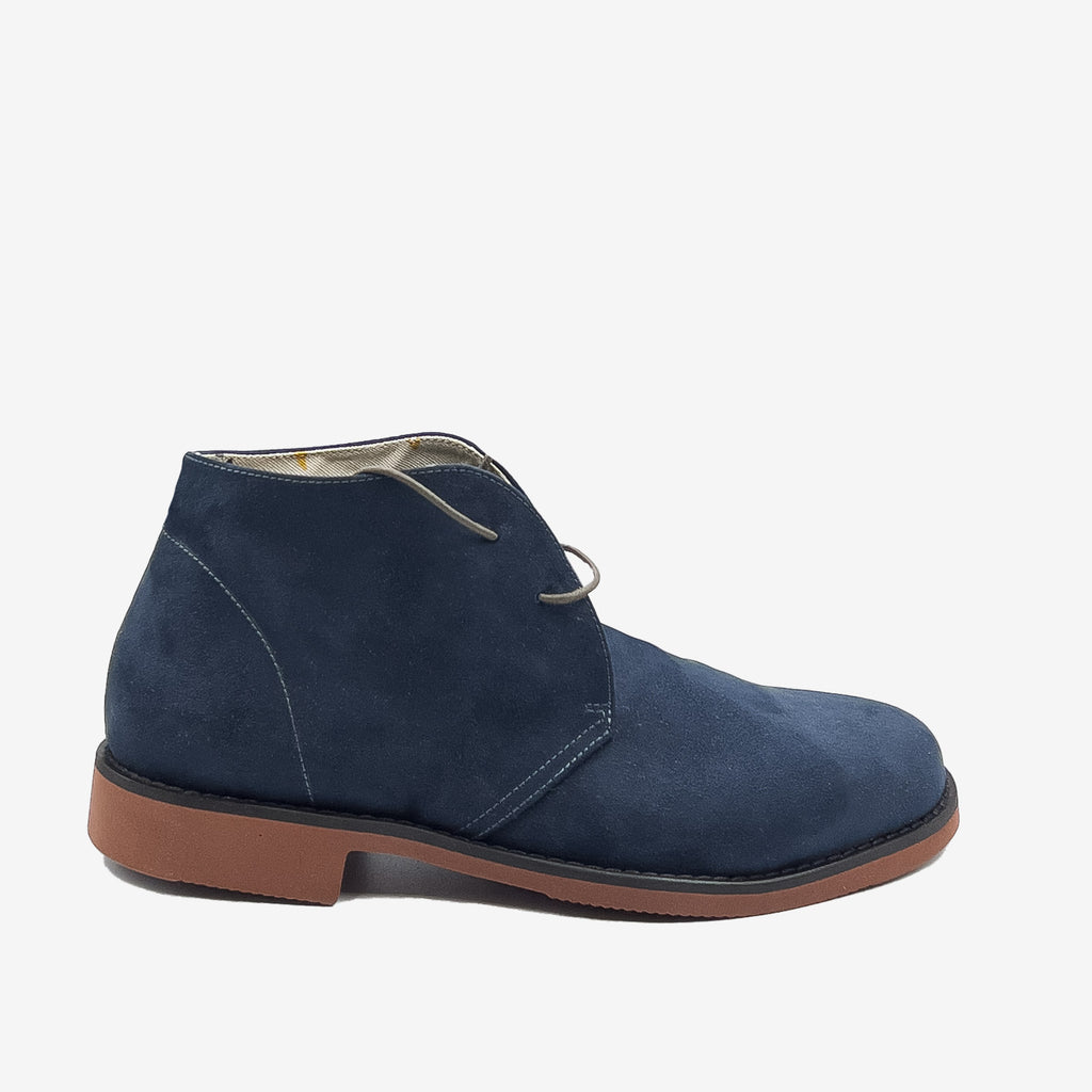 RYAN – Desert Boot Vegan Blu in Scamosciato da PET Riciclato (Fodera in Cotone)