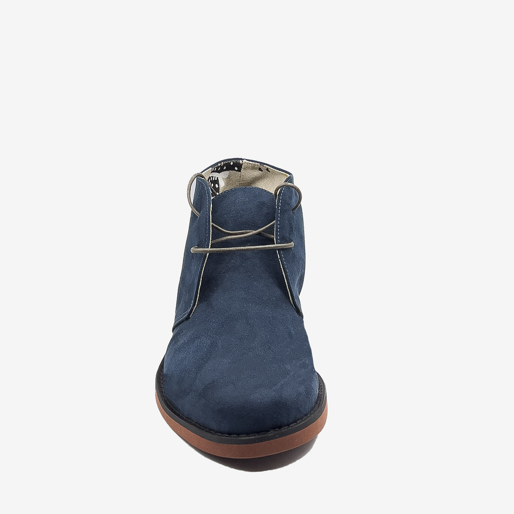 RYAN – Desert Boot Vegan Blu in Scamosciato da PET Riciclato (Fodera in Cotone)