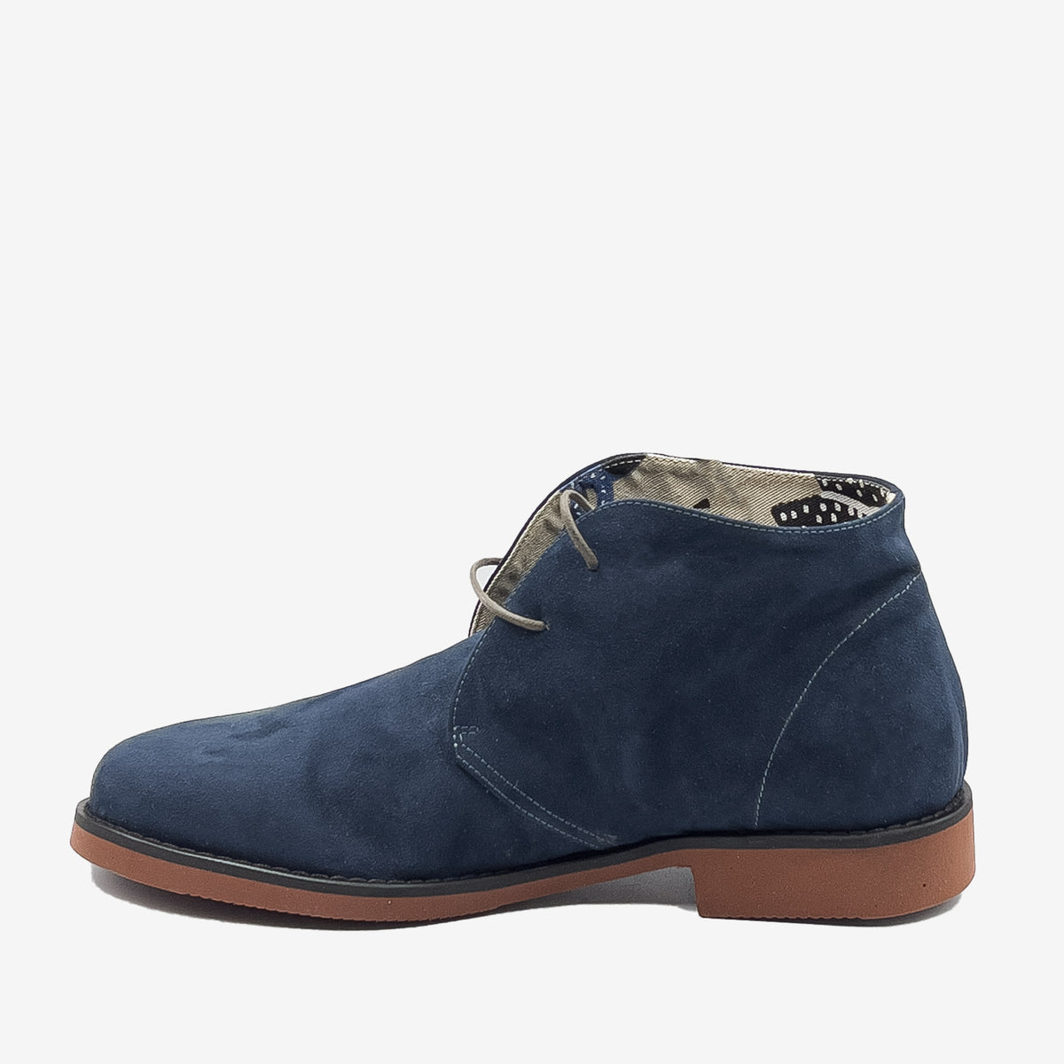 RYAN – Desert Boot Vegan Blu in Scamosciato da PET Riciclato (Fodera in Cotone)