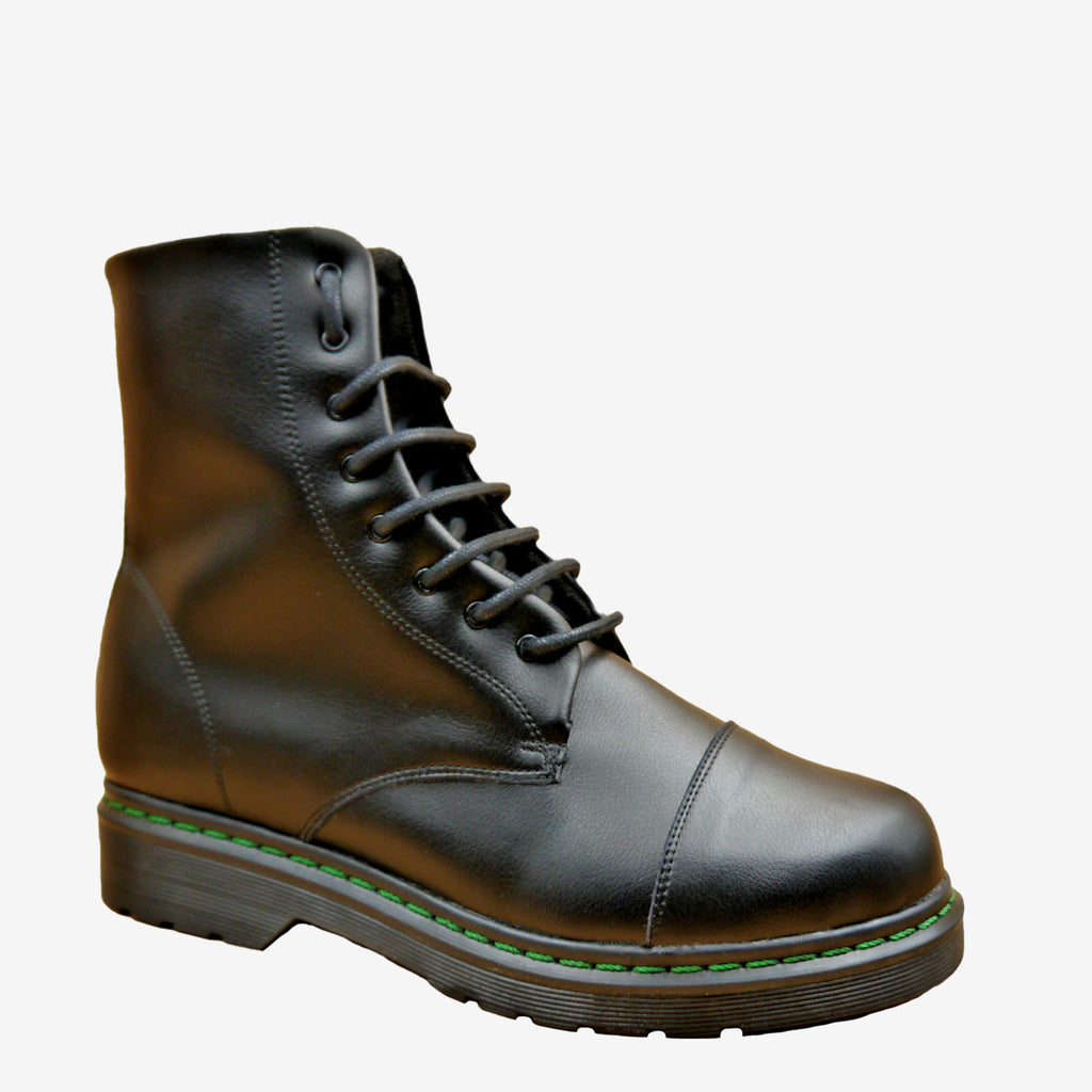 DOCTOR French - anfibio - microfibra nera - veganshoes