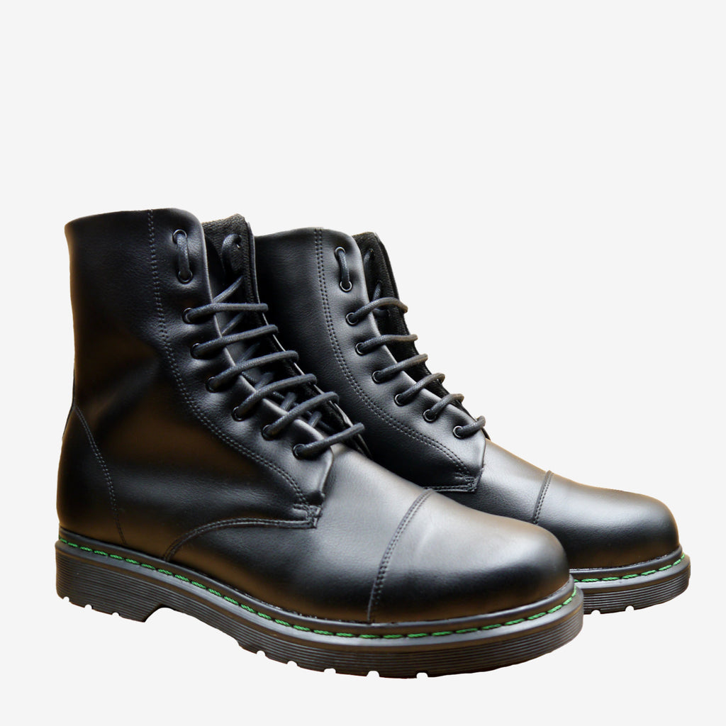 DOCTOR French - anfibio - microfibra nera - veganshoes