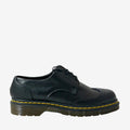 DR LOW Brogue derby - microfibra nera - veganshoes