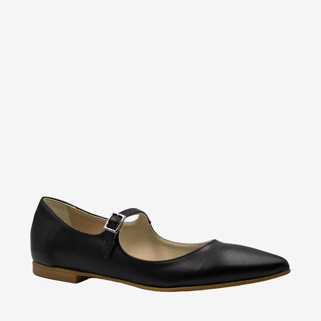 DOLLY ballerina nera - pelle mela - veganshoes
