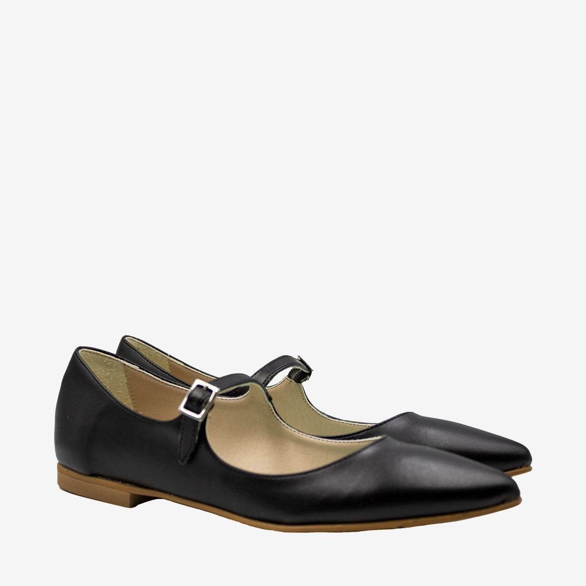 DOLLY ballerina nera - pelle mela - veganshoes
