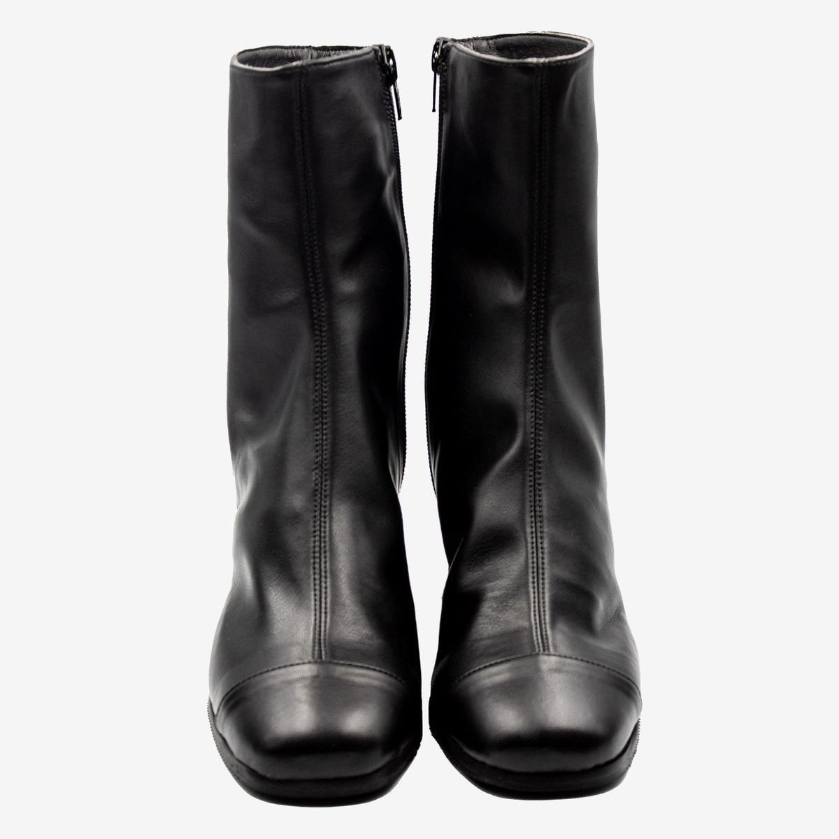 ELODIE stivaletto pelle mais biopolioli nero impermeabile - Veganshoes