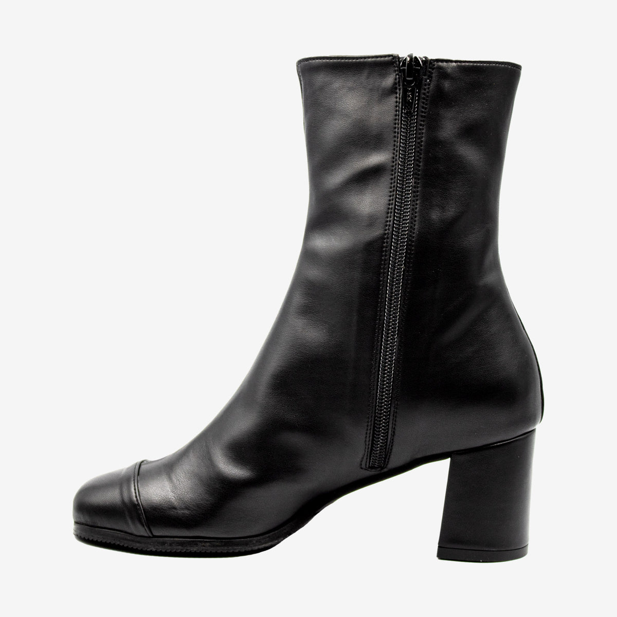 ELODIE stivaletto pelle mais biopolioli nero impermeabile - Veganshoes