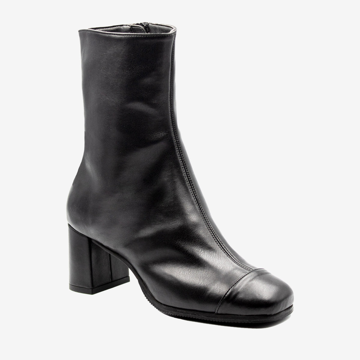 ELODIE stivaletto pelle mais biopolioli nero impermeabile - Veganshoes