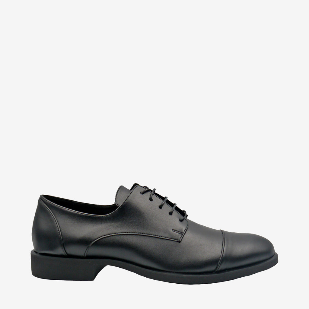 FORD Derby - Pelle Mela Nero - veganshoes