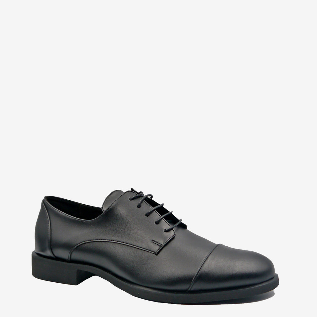 FORD Derby - Pelle Mela Nero - veganshoes