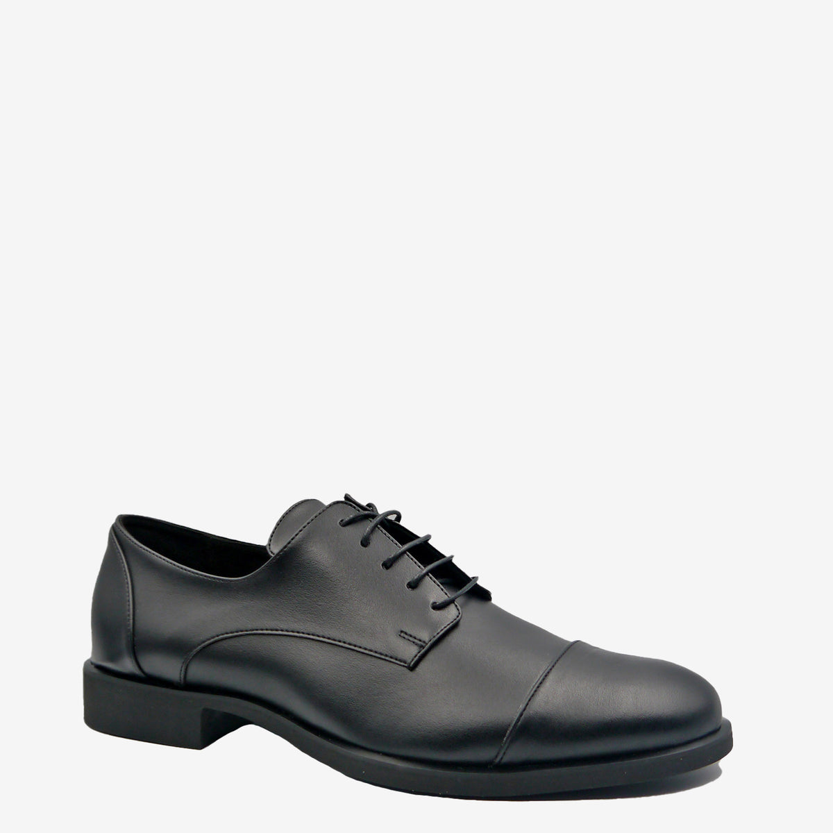 FORD Derby - Pelle Mela Nero - veganshoes