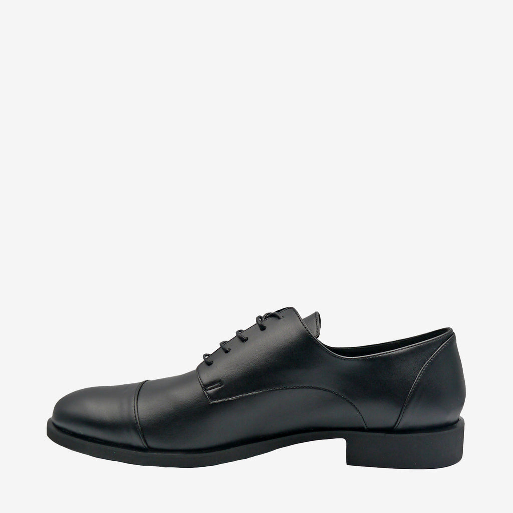 FORD Derby - Pelle Mela Nero - veganshoes