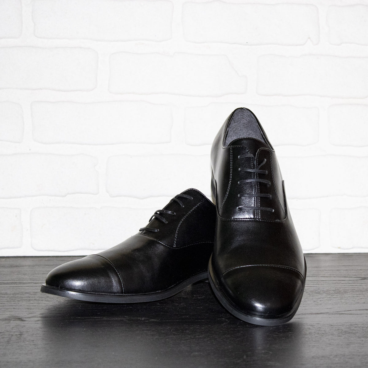 FRANK Francesina - Uppeal nero - pelle mela veganshoes
