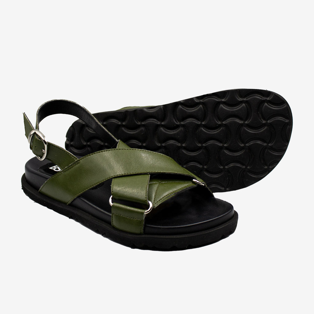 GRETA sandalo fussbett - Cactus - veganshoes