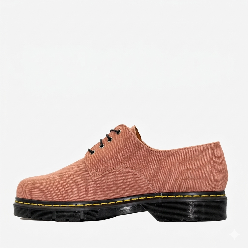 DR LOW derby - canapa rossa - veganshoes