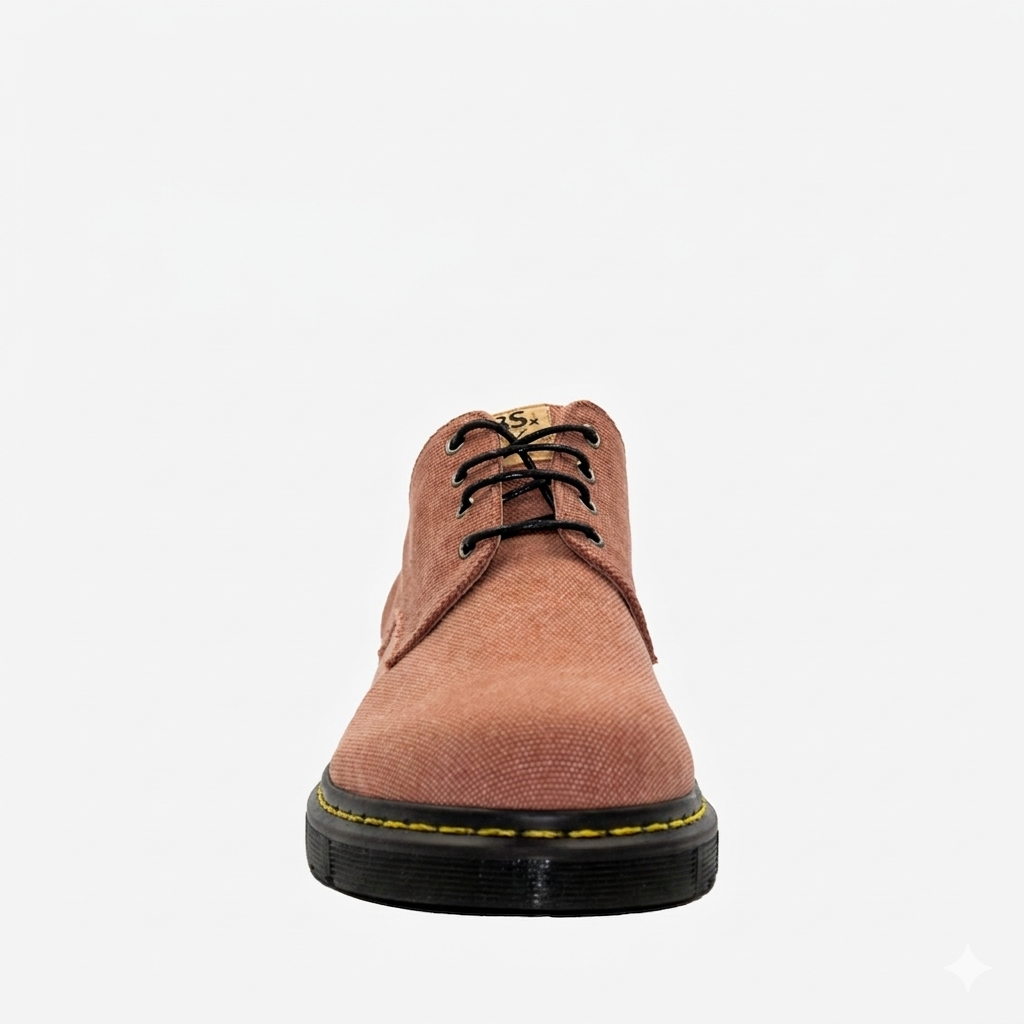 DR LOW derby - canapa rossa - veganshoes