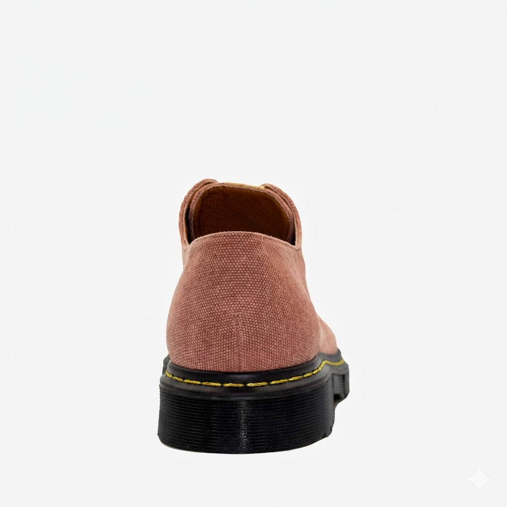 DR LOW derby - canapa rossa - veganshoes