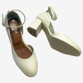 Scarpa da sposa vegan Johani in biopolioli color avorio