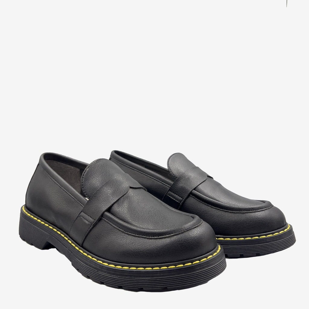 MADDY Mocassino vegan Nero Personalizzabile | Bellastoria