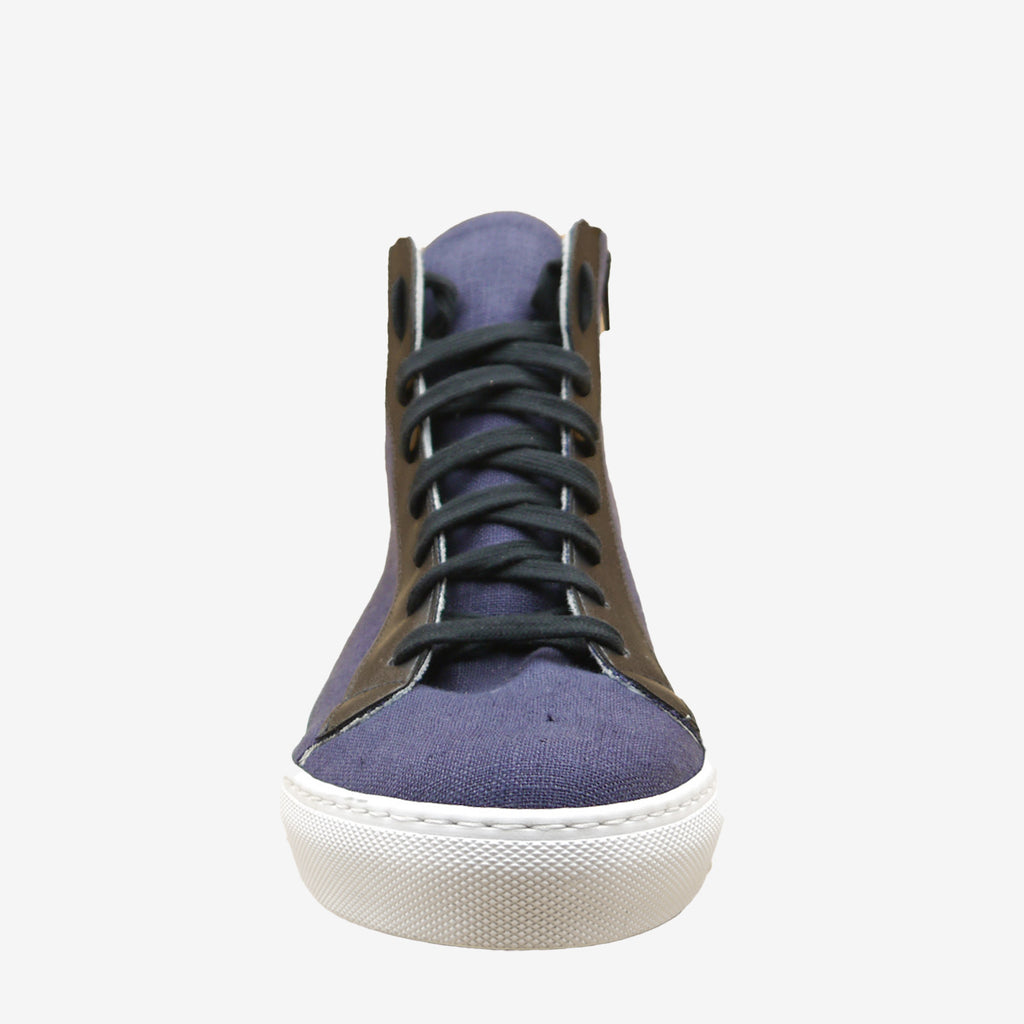 NATURE sneakers alta - Ortica impermeabile e Pelle Mela