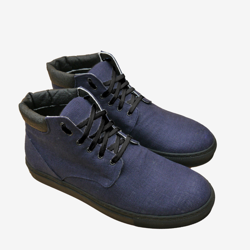 LEO sneakers alta - Ortica impermeabile e Piñatex - veganshoes