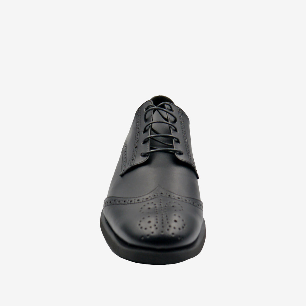 ROYAL Derby brogue - Pelle Mela Nero - veganshoes