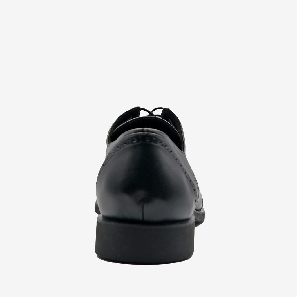 ROYAL Derby brogue - Pelle Mela Nero - veganshoes
