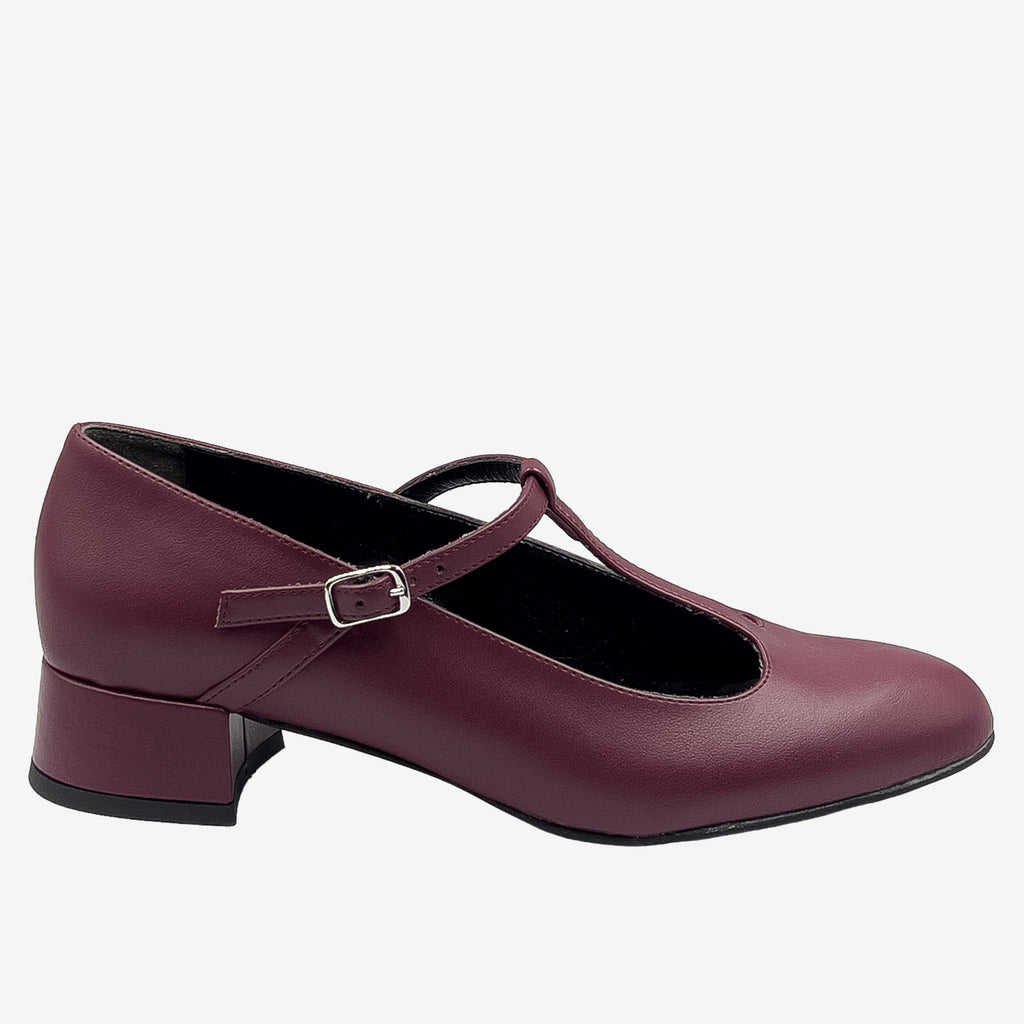 Vanity Heel Mary Jane - Décolleté vegan BORDEAUX