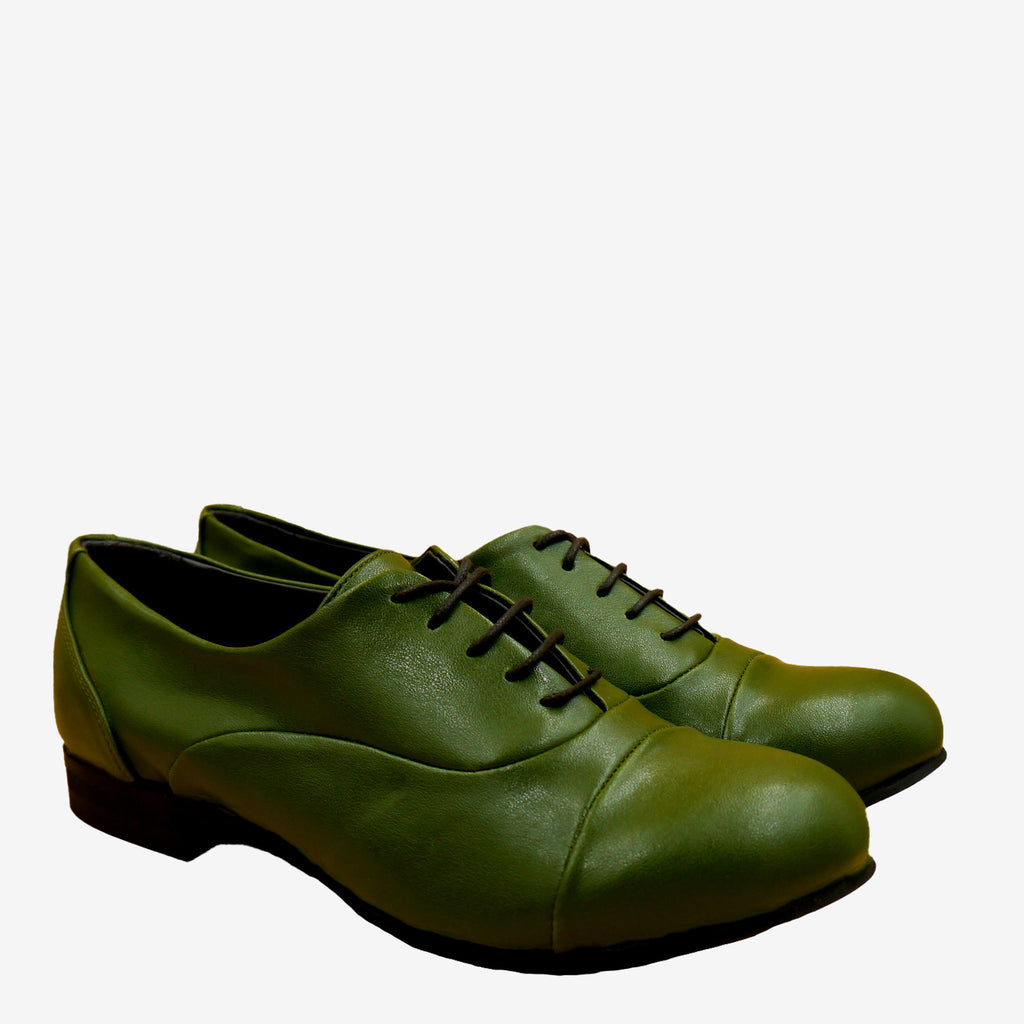 VATY francesina - pelle Cactus verde impermeabile - Veganshoes