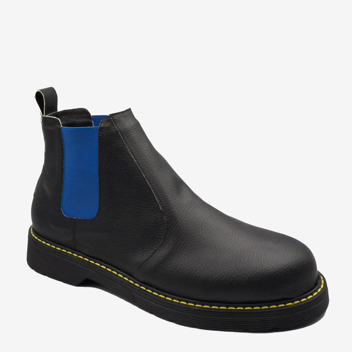 DR BERRY - tronchetto con elastico blu - in arancia - veganshoes