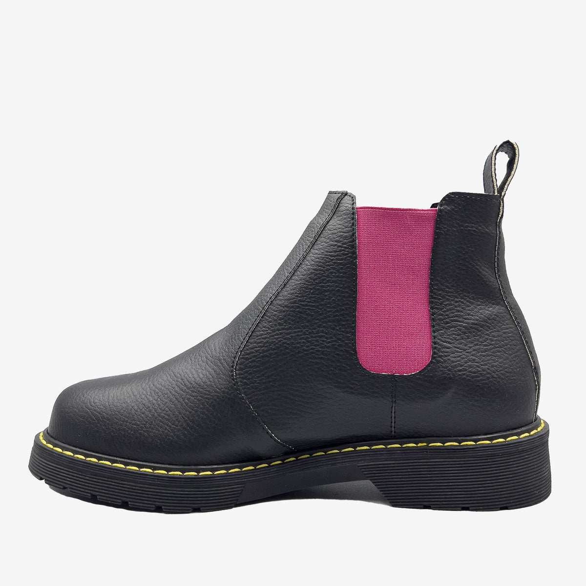 DR BERRY - tronchetto con elastico fuxia - in arancia - veganshoes