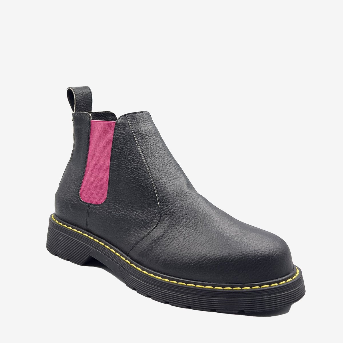 DR BERRY - tronchetto con elastico fuxia - in arancia - veganshoes