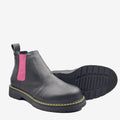 DR BERRY - tronchetto con elastico fuxia - in arancia - veganshoes