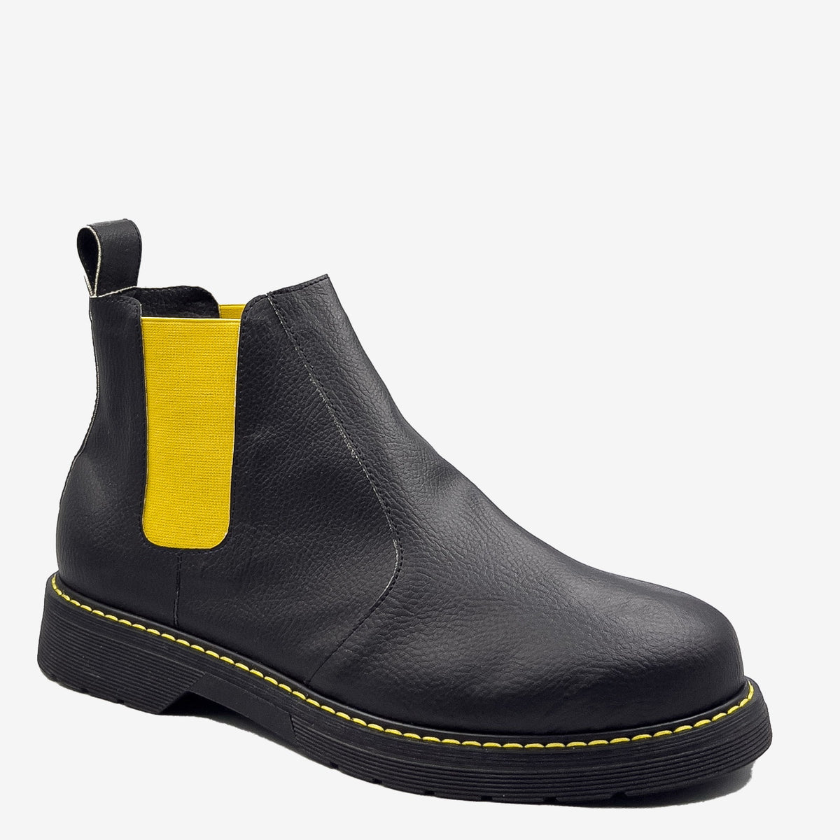 DR BERRY - tronchetto con elastico Giallo - in arancia - veganshoes