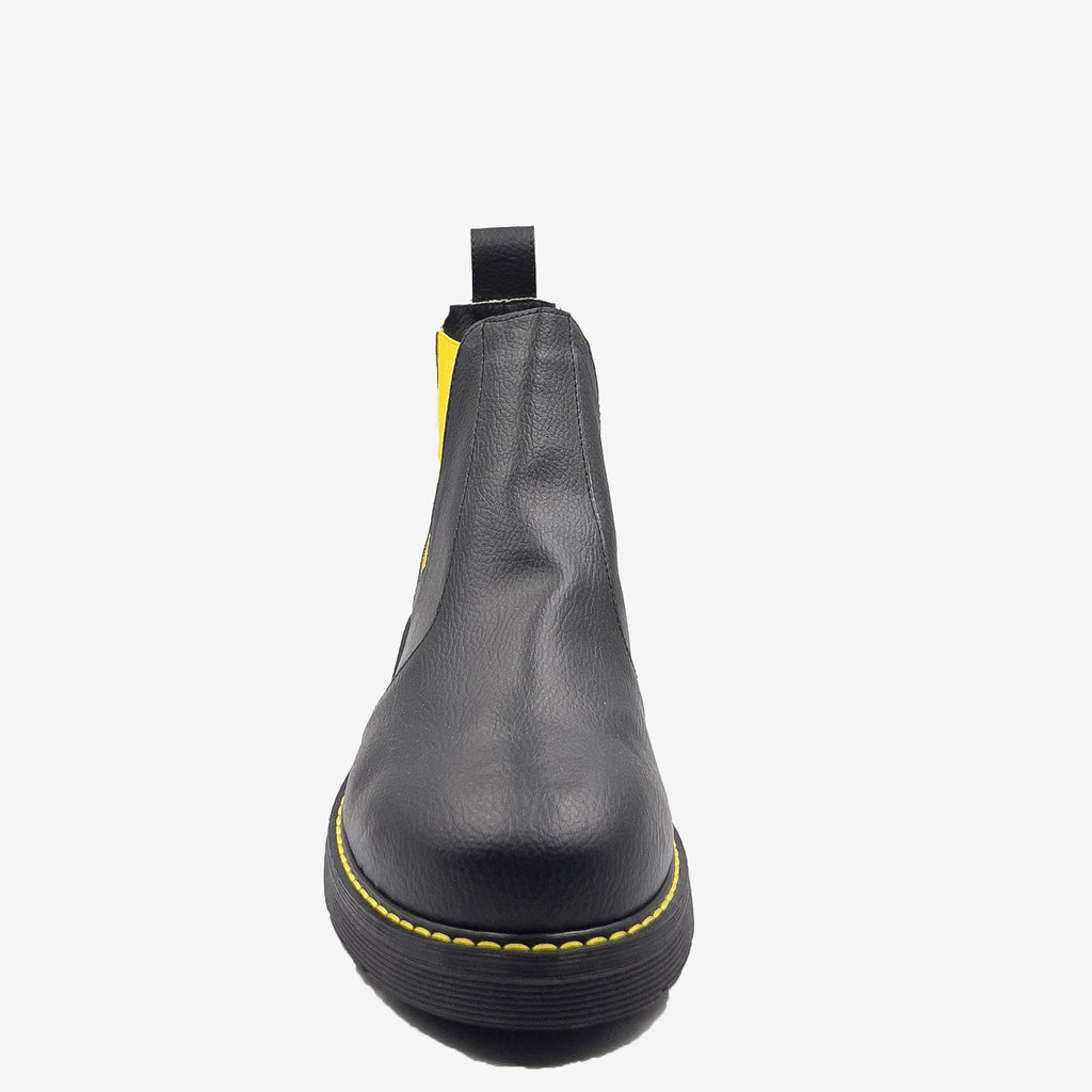 DR BERRY - tronchetto con elastico Giallo - in arancia - veganshoes